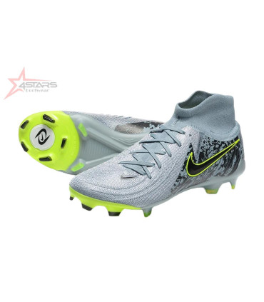 Nike Phantom Luna Elite FG Firm Ground Soccer Cleats - Grey/Green/Black