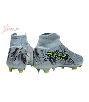 Nike Phantom Luna Elite FG Firm Ground Soccer Cleats - Grey/Green/Black
