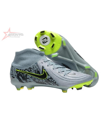 Nike Phantom Luna Elite FG Firm Ground Soccer Cleats - Grey/Green/Black