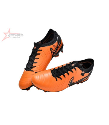 Nike Tiempo Legend 10 Elite FG Firm Ground Soccer Cleats - Orange/Black