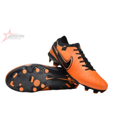Nike Tiempo Legend 10 Elite FG Firm Ground Soccer Cleats - Orange/Black