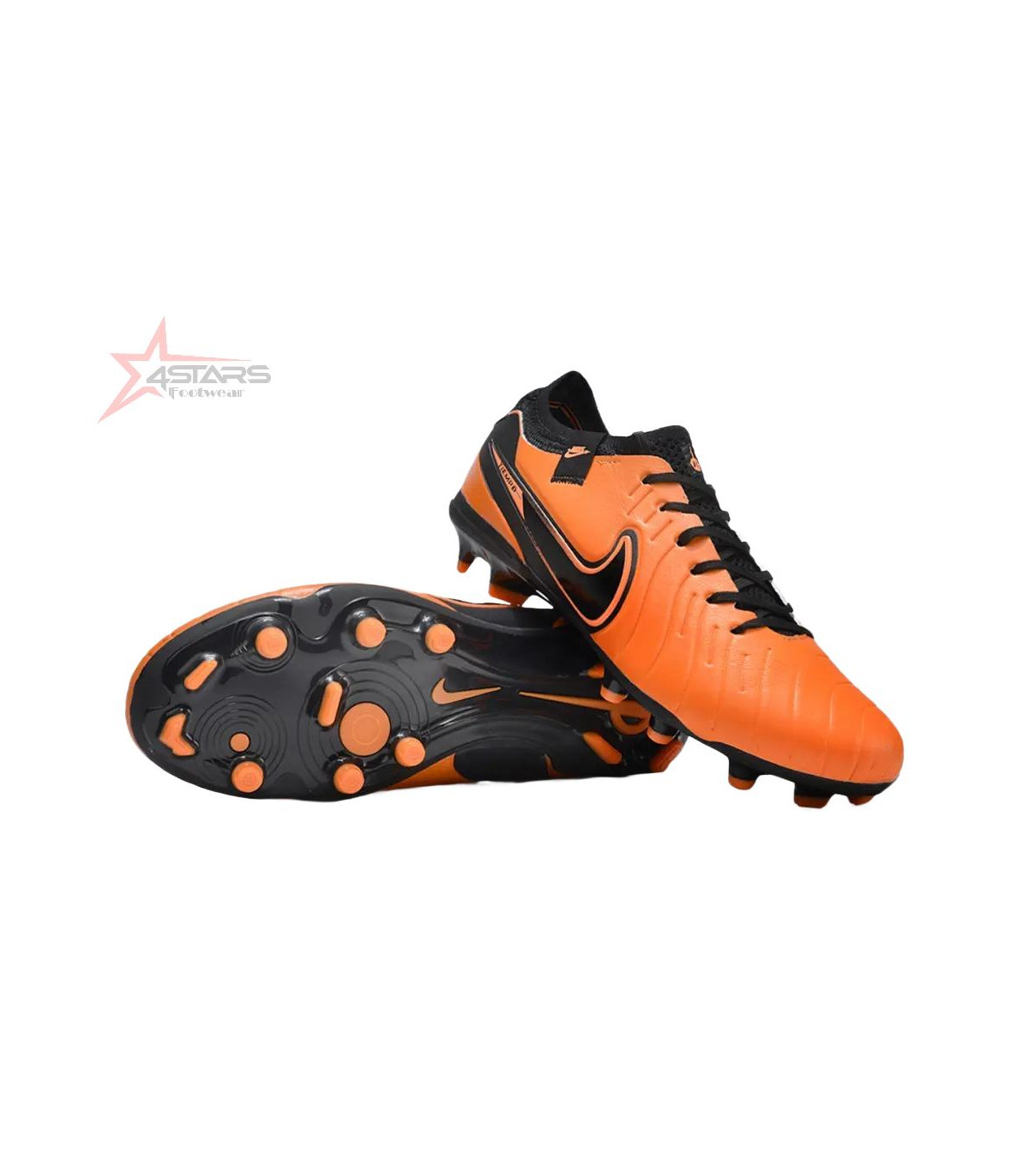 Nike Tiempo Legend 10 Elite FG Firm Ground Soccer Cleats - Orange/Black