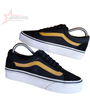 Vans Old Skool Skate Shoes - Black Rose Gold