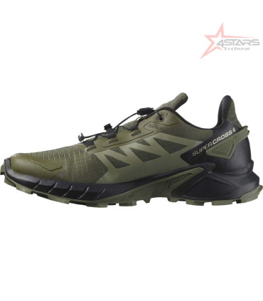 Salomon Supercross 4 GORE-TEX Trail Running Shoes - Olive Green
