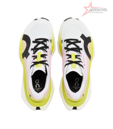 ON Cloudboom Max Sneakers - White and Yellow