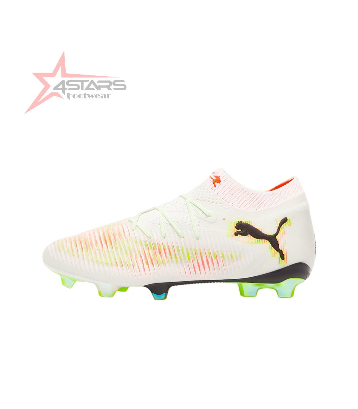 PUMA Future 8 Ultimate FG Launch Edition - White/Black/Lime Squeeze/Green Glare