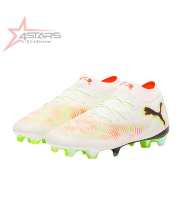 PUMA Future 8 Ultimate FG Launch Edition - White/Black/Lime Squeeze/Green Glare