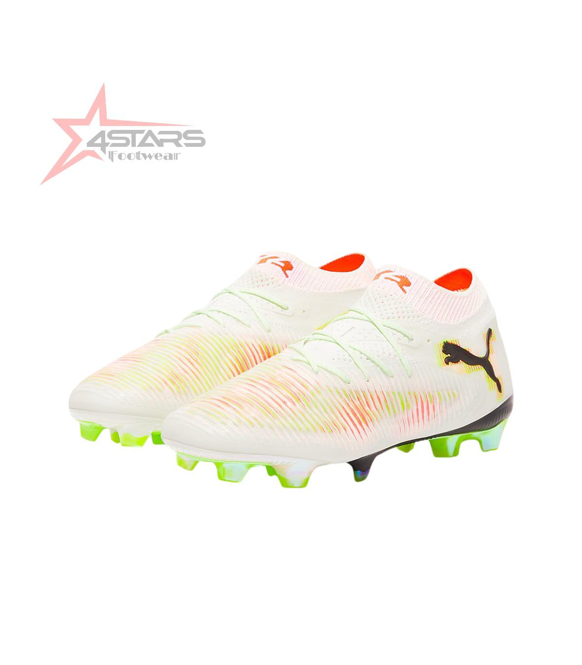 PUMA Future 8 Ultimate FG Launch Edition - White/Black/Lime Squeeze/Green Glare