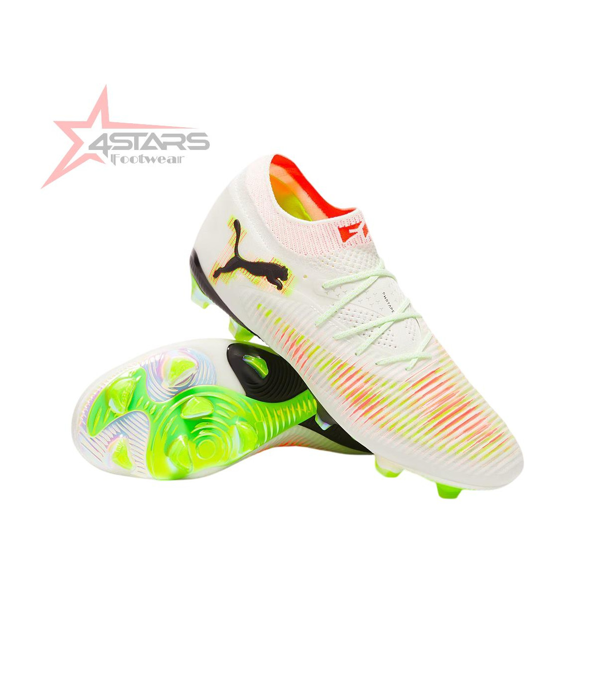 PUMA Future 8 Ultimate FG Launch Edition - White/Black/Lime Squeeze/Green Glare