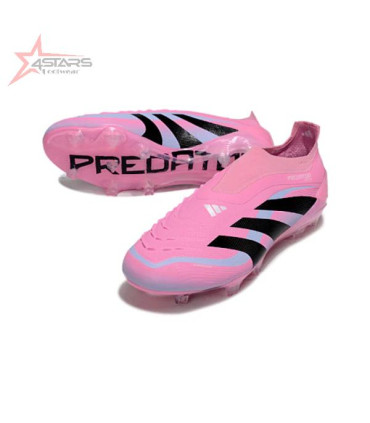 Adidas Predator 25 Elite Laceless Light Pink Firm Ground FG Football Boot