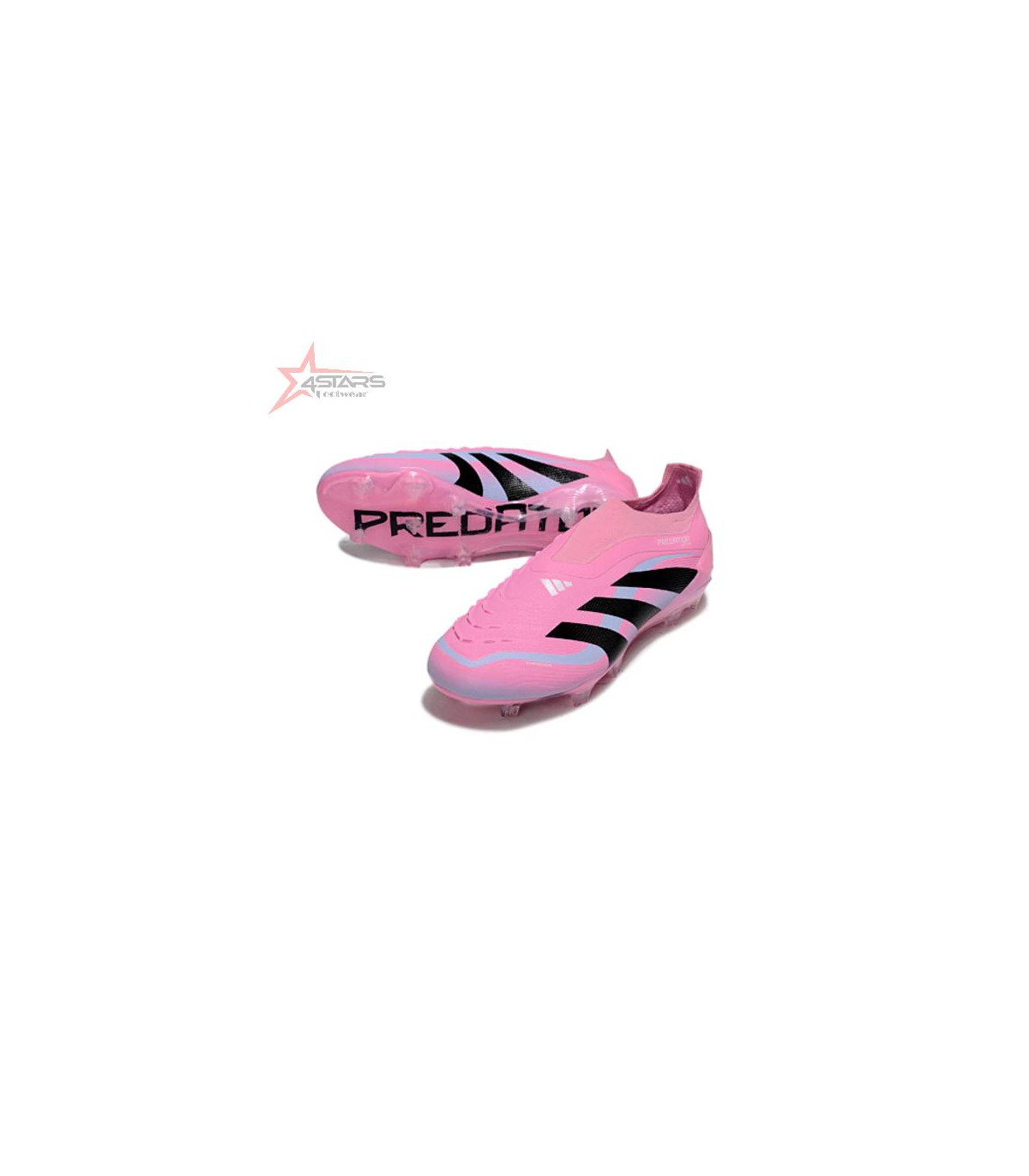 Adidas Predator 25 Elite Laceless Light Pink Firm Ground FG Football Boot