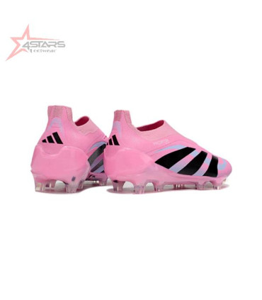 Adidas Predator 25 Elite Laceless Light Pink Firm Ground FG Football Boot