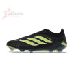 Adidas Predator 26 Elite Laceless Firm Ground FG Football Boot - Black/Green