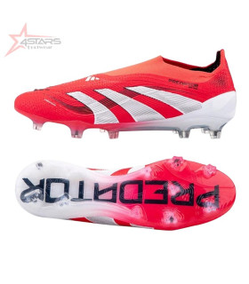 Adidas Predator Elite Laceless Firm Ground Football Boots – Red/White/Black