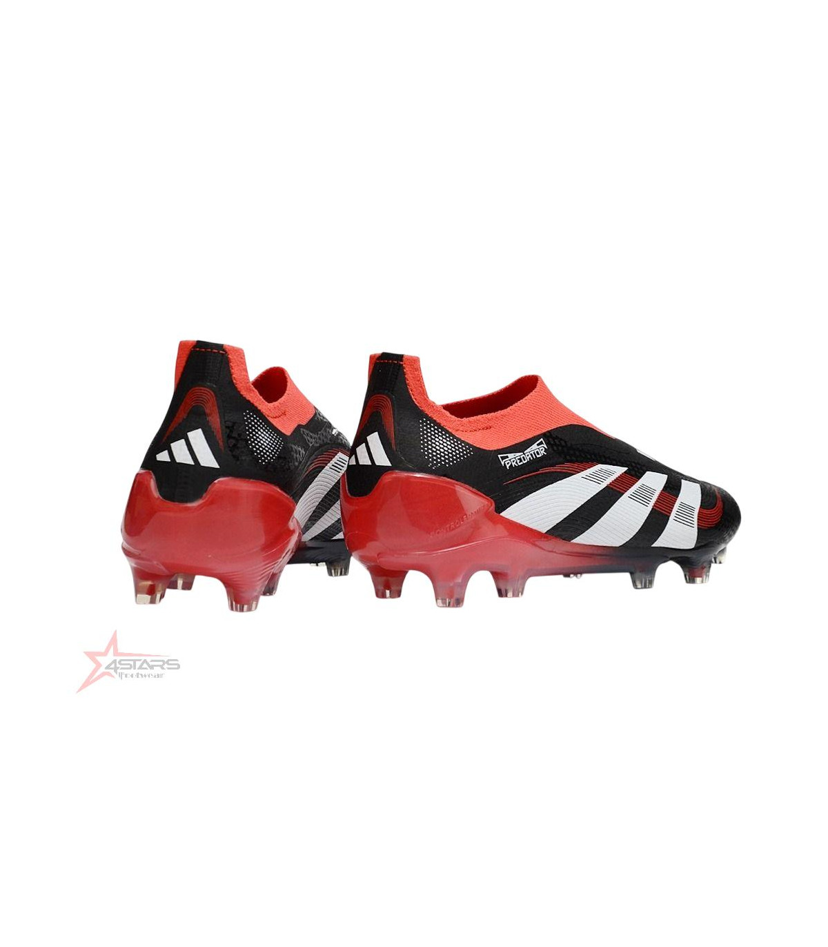 Adidas Predator Elite Laceless x Moments FG - Black White Vivid Red