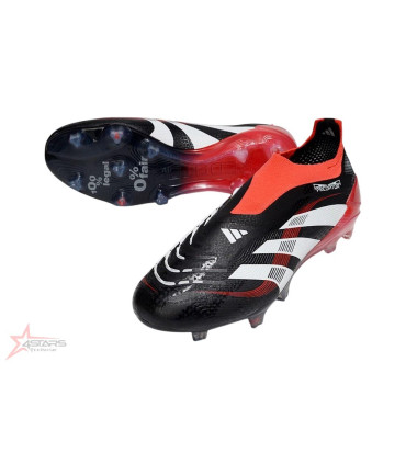 Adidas Predator Elite Laceless x Moments FG - Black White Vivid Red