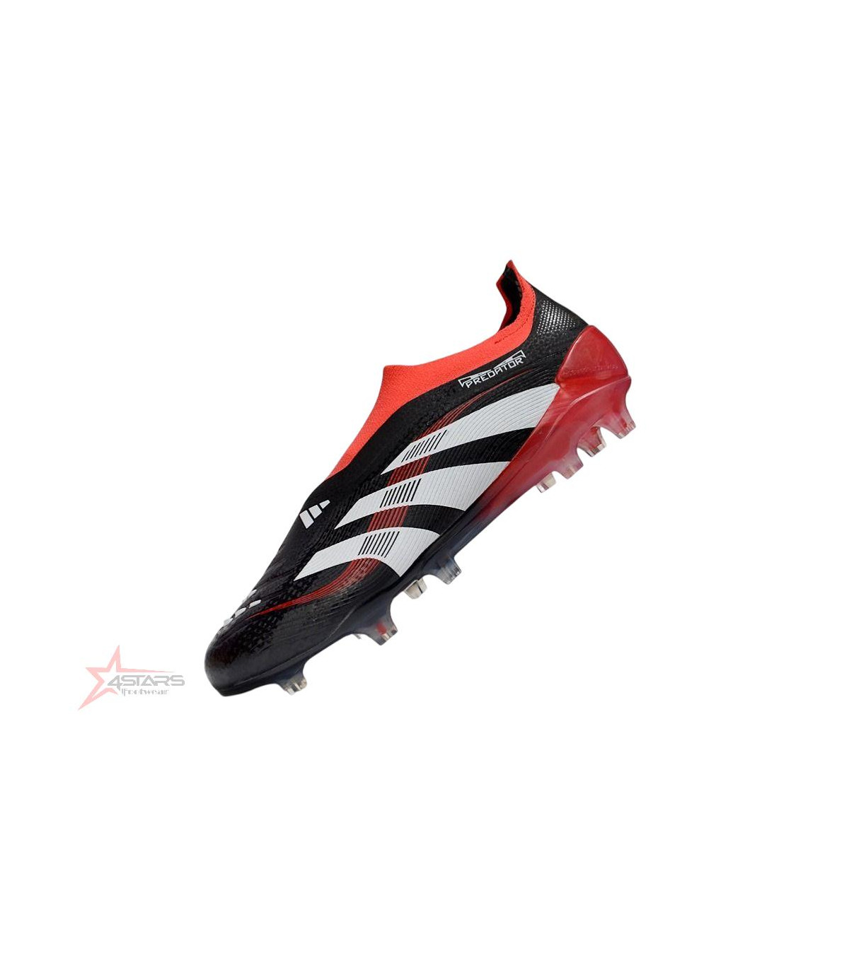 Adidas Predator Elite Laceless x Moments FG - Black White Vivid Red