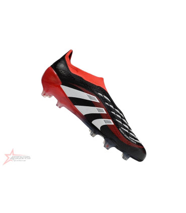 Adidas Predator Elite Laceless x Moments FG - Black White Vivid Red