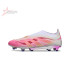 Adidas Predator 25 Elite Laceless Firm Ground FG Football Boot - White/Pink