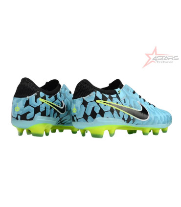 Nike Tiempo Legend 10 Elite FG Firm Ground Soccer Cleats - Jade/Black/Yellow