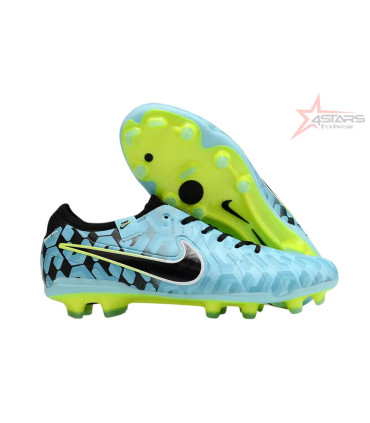 Nike Tiempo Legend 10 Elite FG Firm Ground Soccer Cleats - Jade/Black/Yellow