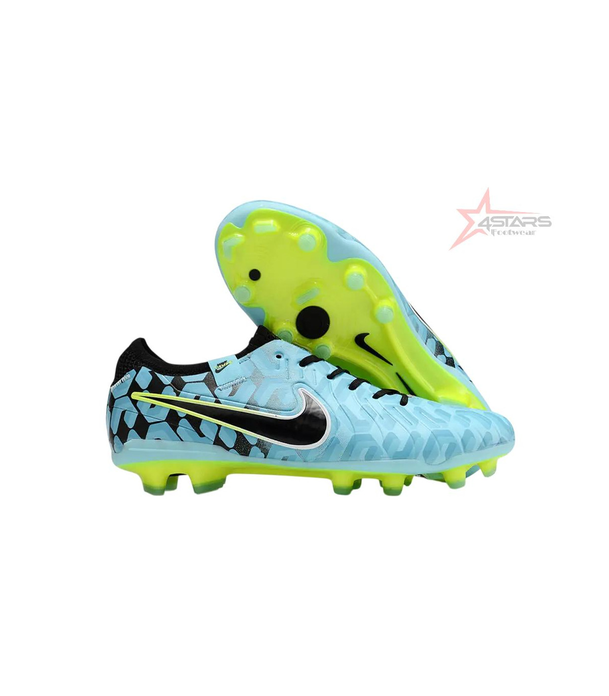 Nike Tiempo Legend 10 Elite FG Firm Ground Soccer Cleats - Jade/Black/Yellow