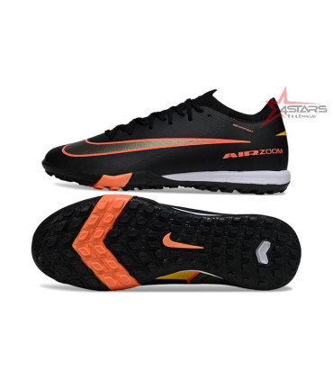 Nike Air Zoom Mercurial Vapor 16 TF Turf Football Shoes - Black/Orange