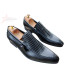 SM Slip On Official Leather Shoes - Black