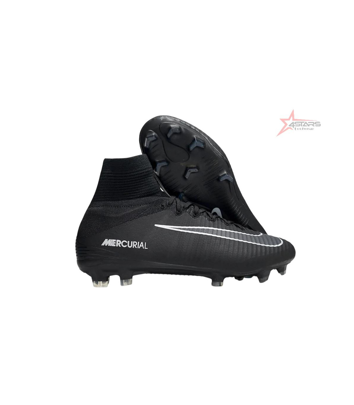 Nike Zoom Mercurial Superfly 5 Elite FG Firm Ground Soccer Cleats - Black/White