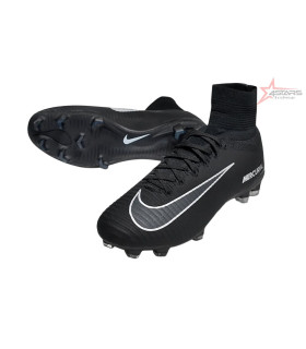 Nike Zoom Mercurial Superfly 5 Elite FG Firm Ground Soccer Cleats - Black/White