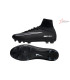 Nike Zoom Mercurial Superfly 5 Elite FG Firm Ground Soccer Cleats - Black/White