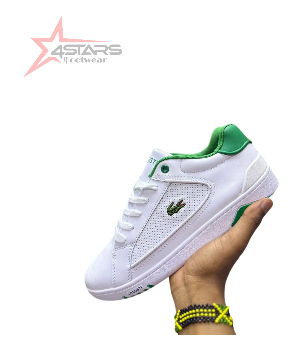 Lacoste Mens Deviation II Trainers - White/Green