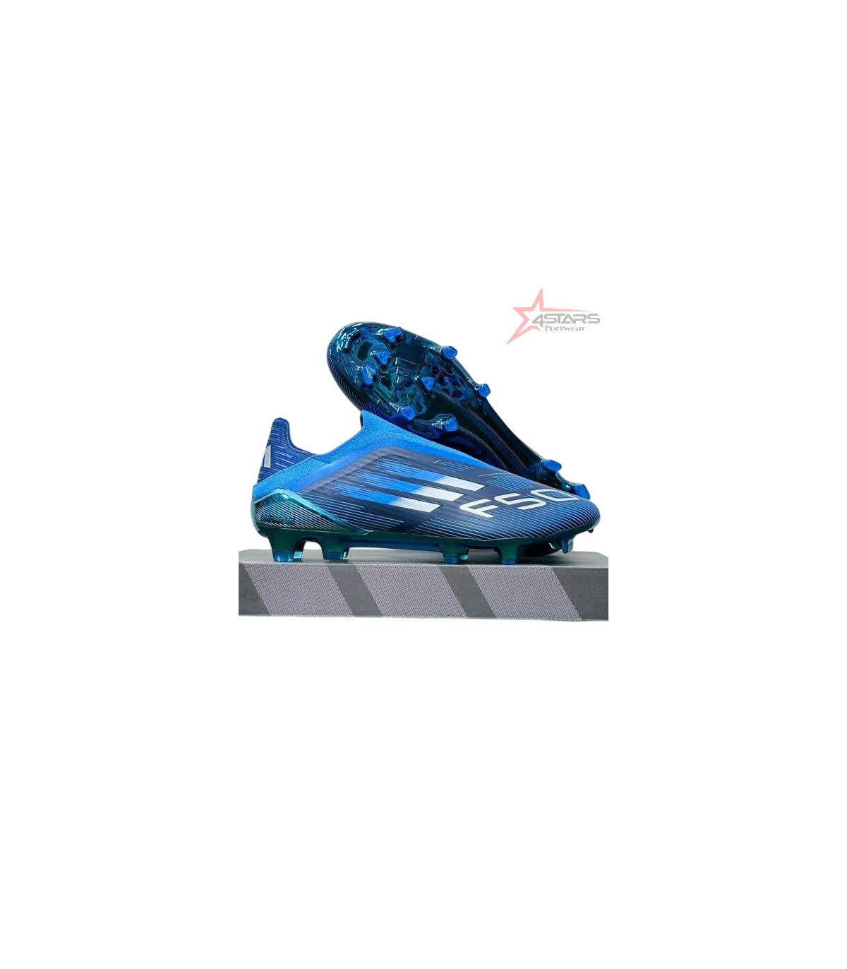 Adidas F50 Elite Laceless FG Firm Ground Soccer Cleats - Blue