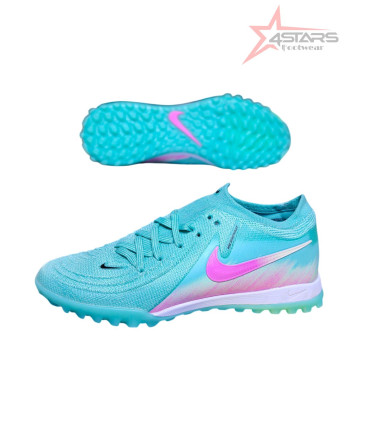 Nike Phantom GX 2 Elite TF Artificial Turf Soccer Shoes - Aqua/Pink