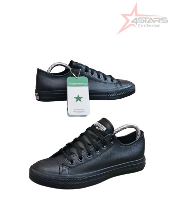 Converse Leather Shoes Low Top - Black
