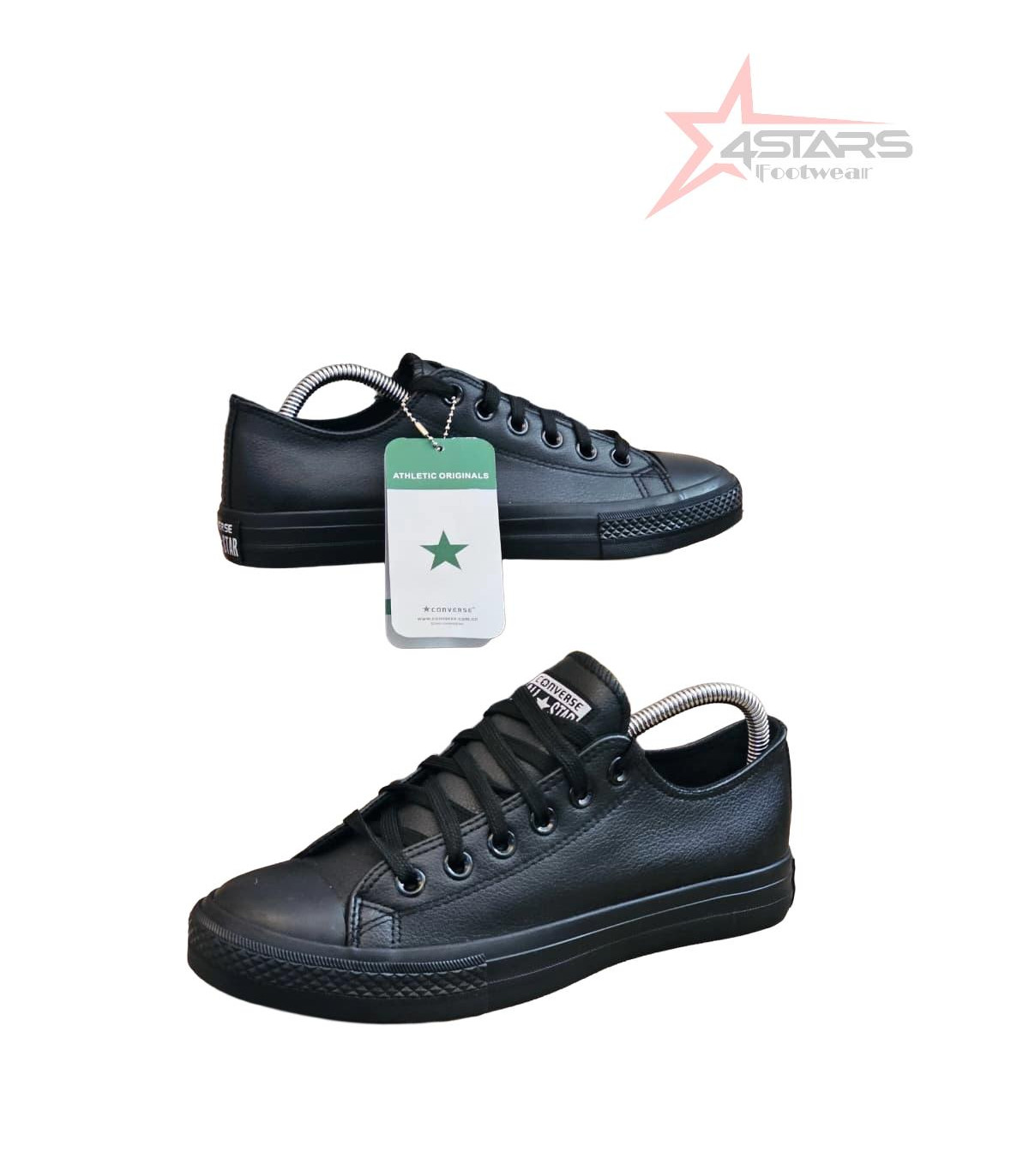 Converse Leather Shoes Low Top - Black