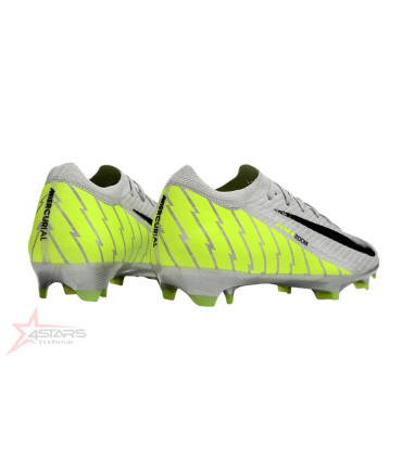 Nike Air Zoom Mercurial Vapor 16 Elite FG Soccer Cleats - Grey/Black/Green