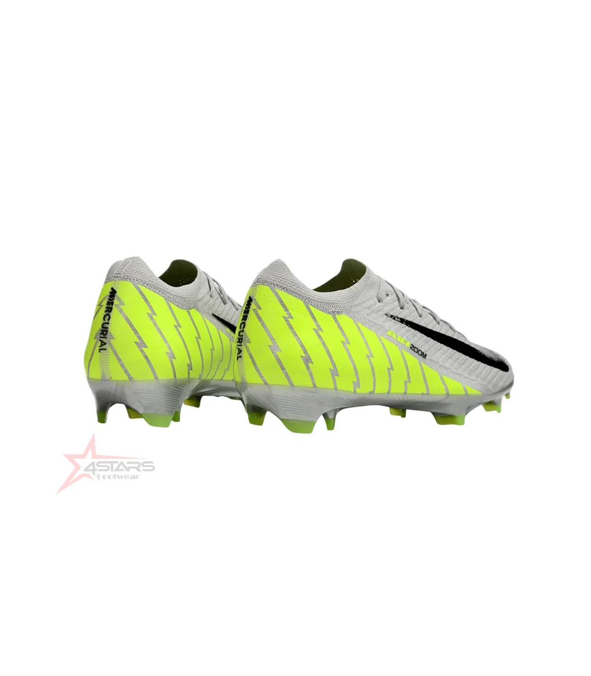 Nike Air Zoom Mercurial Vapor 16 Elite FG Soccer Cleats - Grey/Black/Green