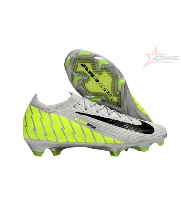 Nike Air Zoom Mercurial Vapor 16 Elite FG Soccer Cleats - Grey/Black/Green