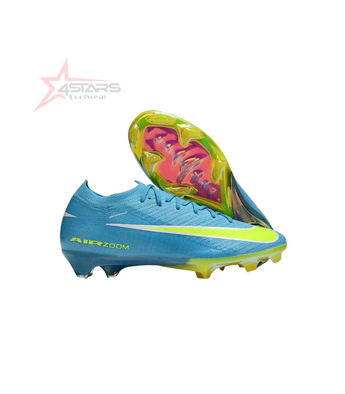 Nike Air Zoom Mercurial Vapor 16 Elite FG Soccer Cleats - Blue/Green/Pink