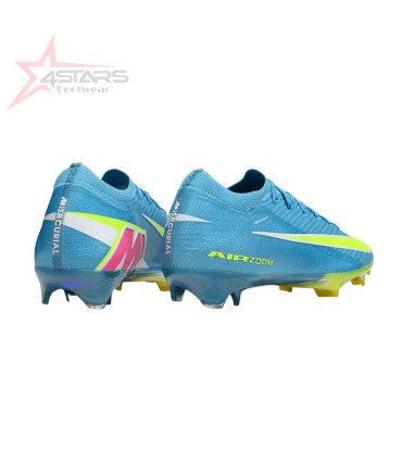 Nike Air Zoom Mercurial Vapor 16 Elite FG Soccer Cleats - Blue/Green/Pink
