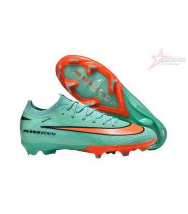 Nike Air Zoom Mercurial Vapor 16 Elite FG Firm Ground Soccer Cleats - Green/Aqua Splash/Coral Burst