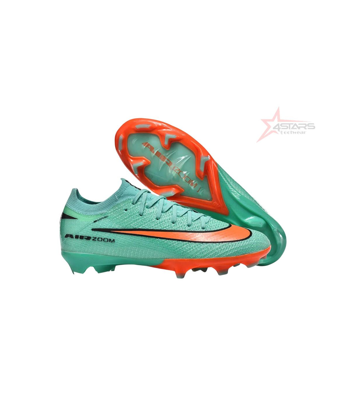 Nike Air Zoom Mercurial Vapor 16 Elite FG Firm Ground Soccer Cleats - Green/Aqua Splash/Coral Burst