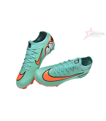 Nike Air Zoom Mercurial Vapor 16 Elite FG Firm Ground Soccer Cleats - Green/Aqua Splash/Coral Burst