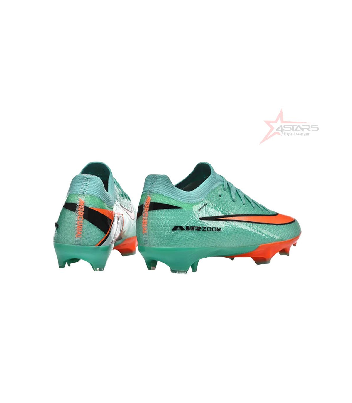 Nike Air Zoom Mercurial Vapor 16 Elite FG Firm Ground Soccer Cleats - Green/Aqua Splash/Coral Burst