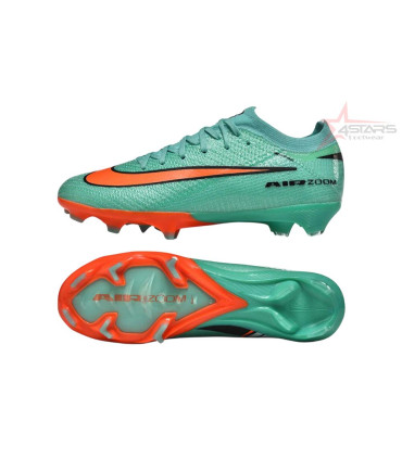 Nike Air Zoom Mercurial Vapor 16 Elite FG Firm Ground Soccer Cleats - Green/Aqua Splash/Coral Burst
