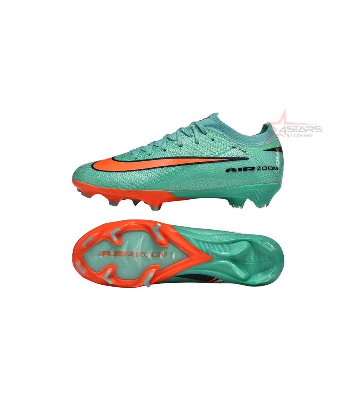 Nike Air Zoom Mercurial Vapor 16 Elite FG Firm Ground Soccer Cleats - Green/Aqua Splash/Coral Burst