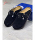 Generic Chrome Hearts x Birkenstock Suede Clogs