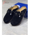 Generic Chrome Hearts x Birkenstock Suede Clogs