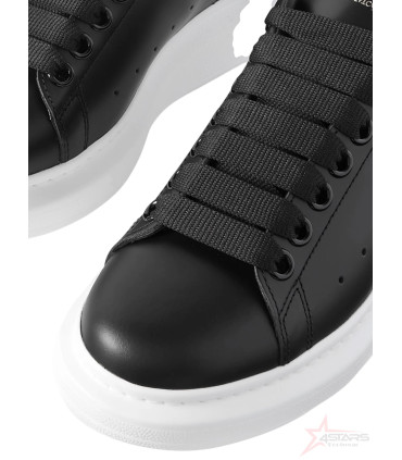 Alexander McQueen Leather Oversized Sneaker - Black/White